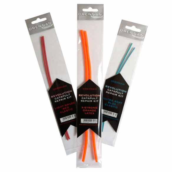 DRENNAN REVOLUTION TANGLE FREE CATAPULTS REPLACEMENT POUCH & ELASTICS