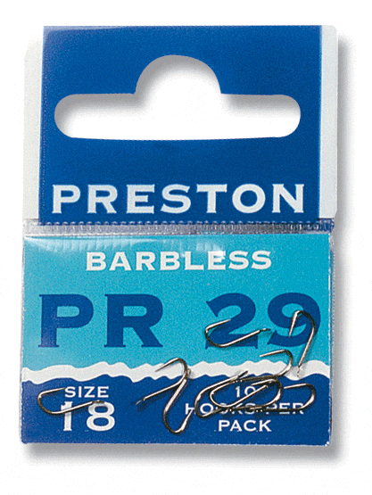PRESTON INNOVATIONS PR 29 - Size 12s - BARBLESS SPADE-END