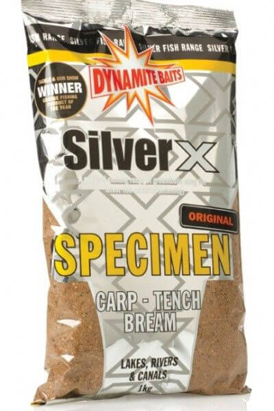 This is a picture of the Dynamite baits Silver X Specximen Groundbait