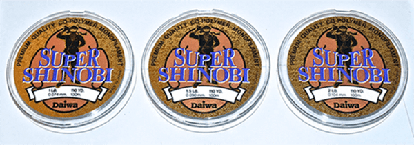 DAIWA SUPER SHINOBI LINE - SPECIAL OFFER - ANY 3 SPOOLS FOR ONLY £12.00