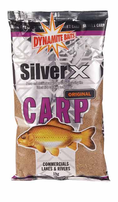 This is a picture of the Dynamite baits Silver X Carp Groundbait