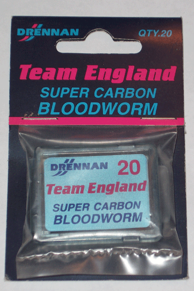 DRENNAN TEAM ENGLAND CARBON BLOODWORM (Spade End - Barbless)