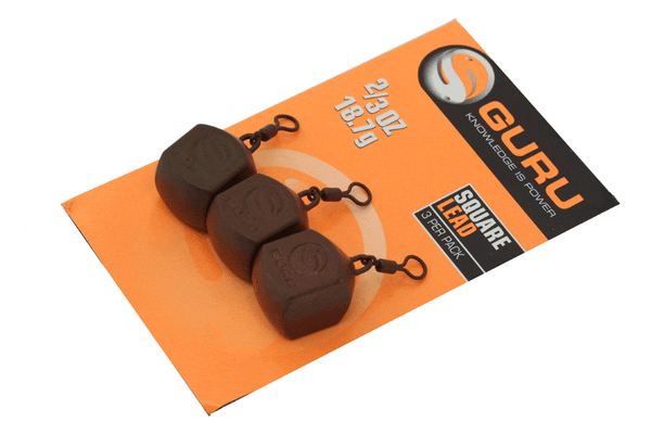 GURU 2/3oz SQUARE LEADS (Pack 3)